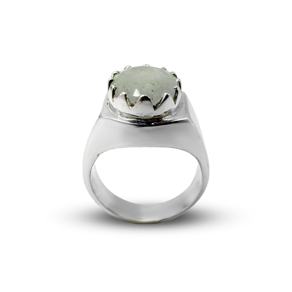 Aquamarine Men Ring - Pine Top Design