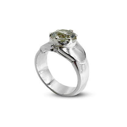 Aquamarine Men Ring - Collar Design