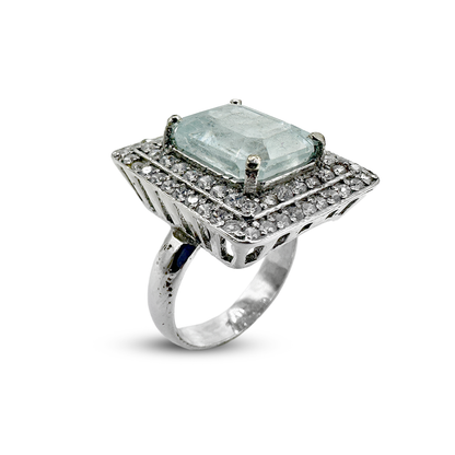 Aquamarine Women Ring -  Zicon Square Road