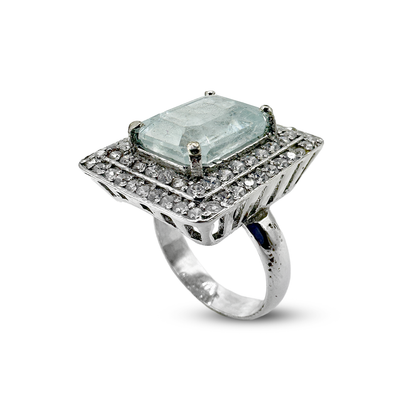Aquamarine Women Ring -  Zicon Square Road