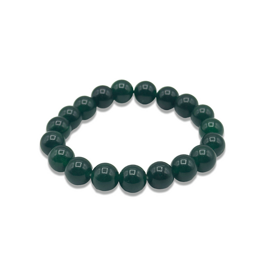 Green Agate Bracelet - 8 mm