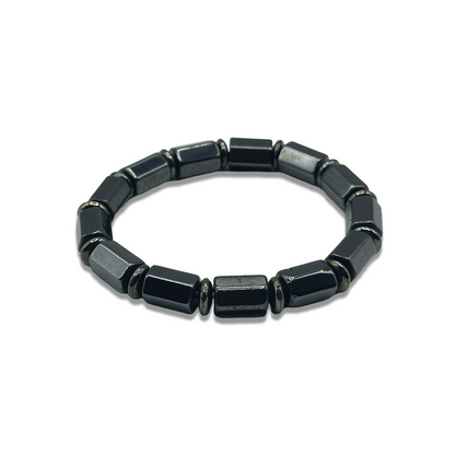 Hematite Cube Bracelet - 10 mm