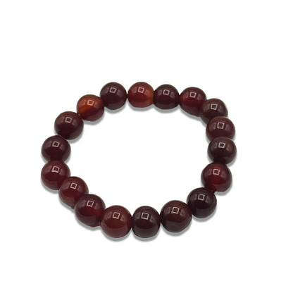 Red Agate Bracelet - 10 mm