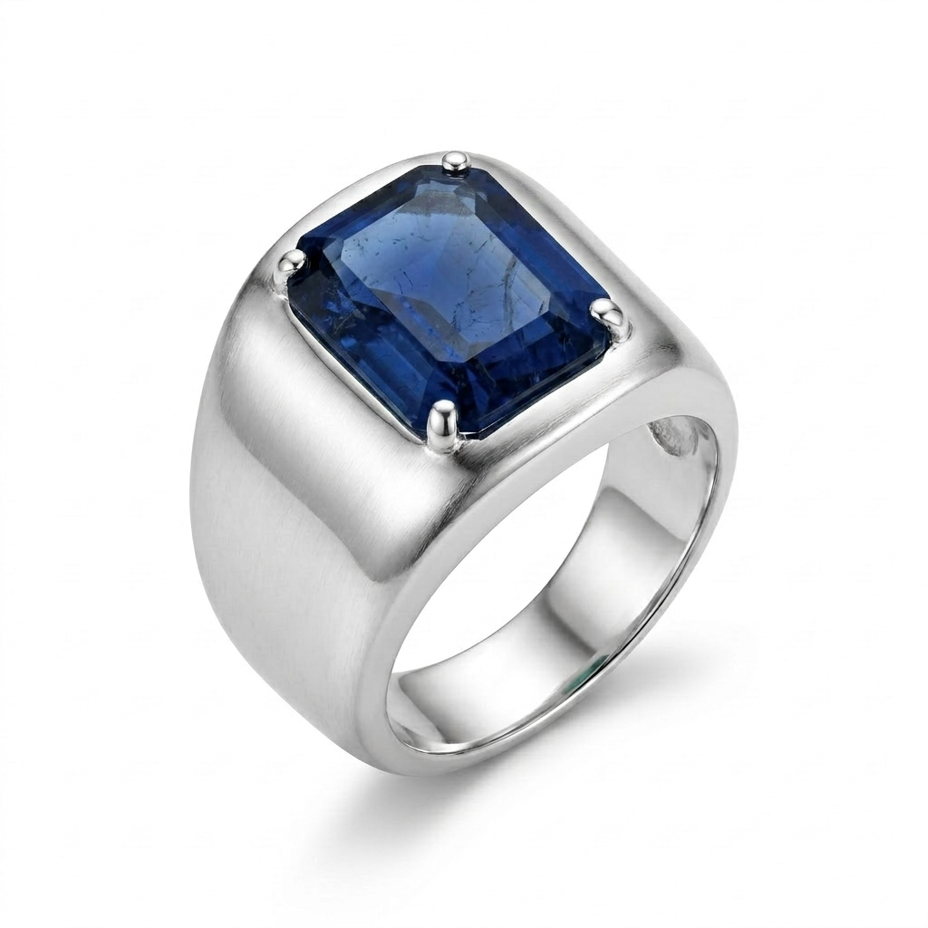 Blue Sapphire Men Ring - Regal