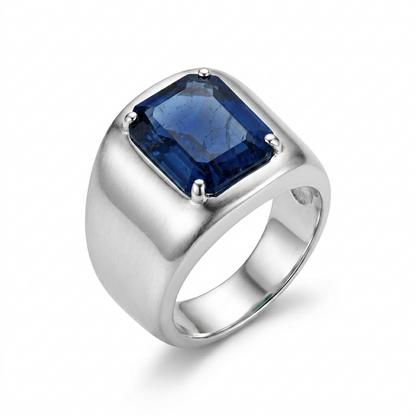 Blue Sapphire Men Ring - Regal