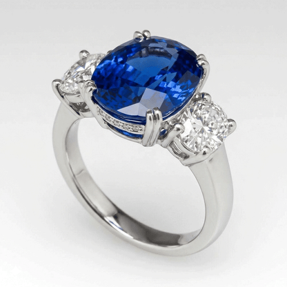 Blue Sapphire Women Ring - trilogy
