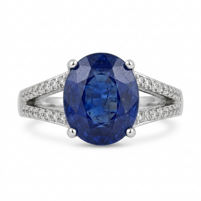 Blue Sapphire Women Ring - Royal Split