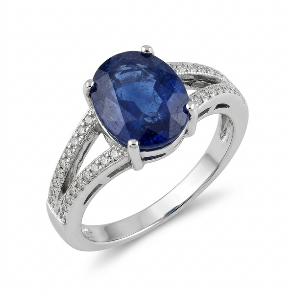 Blue Sapphire Women Ring - Royal Split