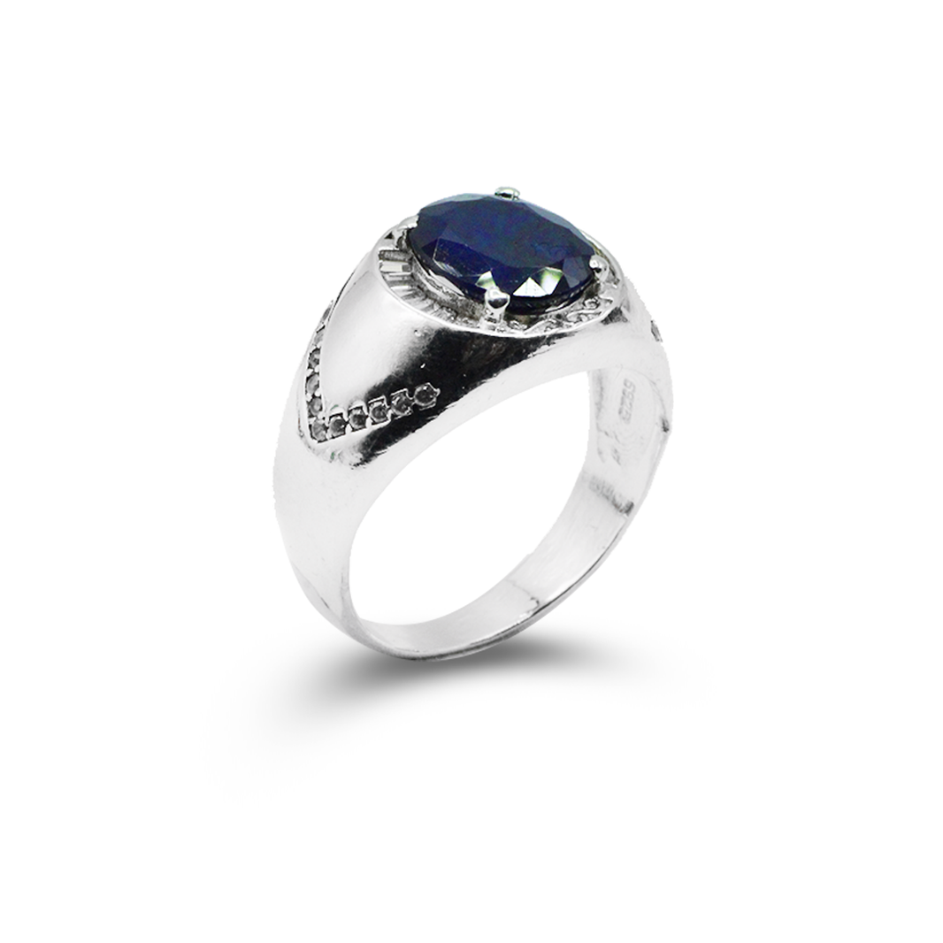 Shop Blue Sapphire Ring for Men in Pakistan - Jawa Gems