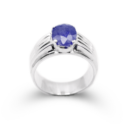 Blue Sapphire Men Ring – Sky Circle