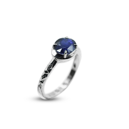 Blue Sapphire Women Rings – Band Design