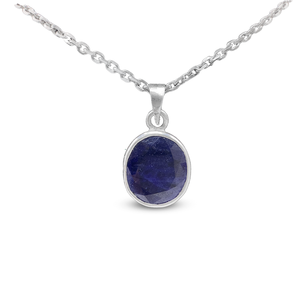 Blue Sapphire Pendant - Regular Wear