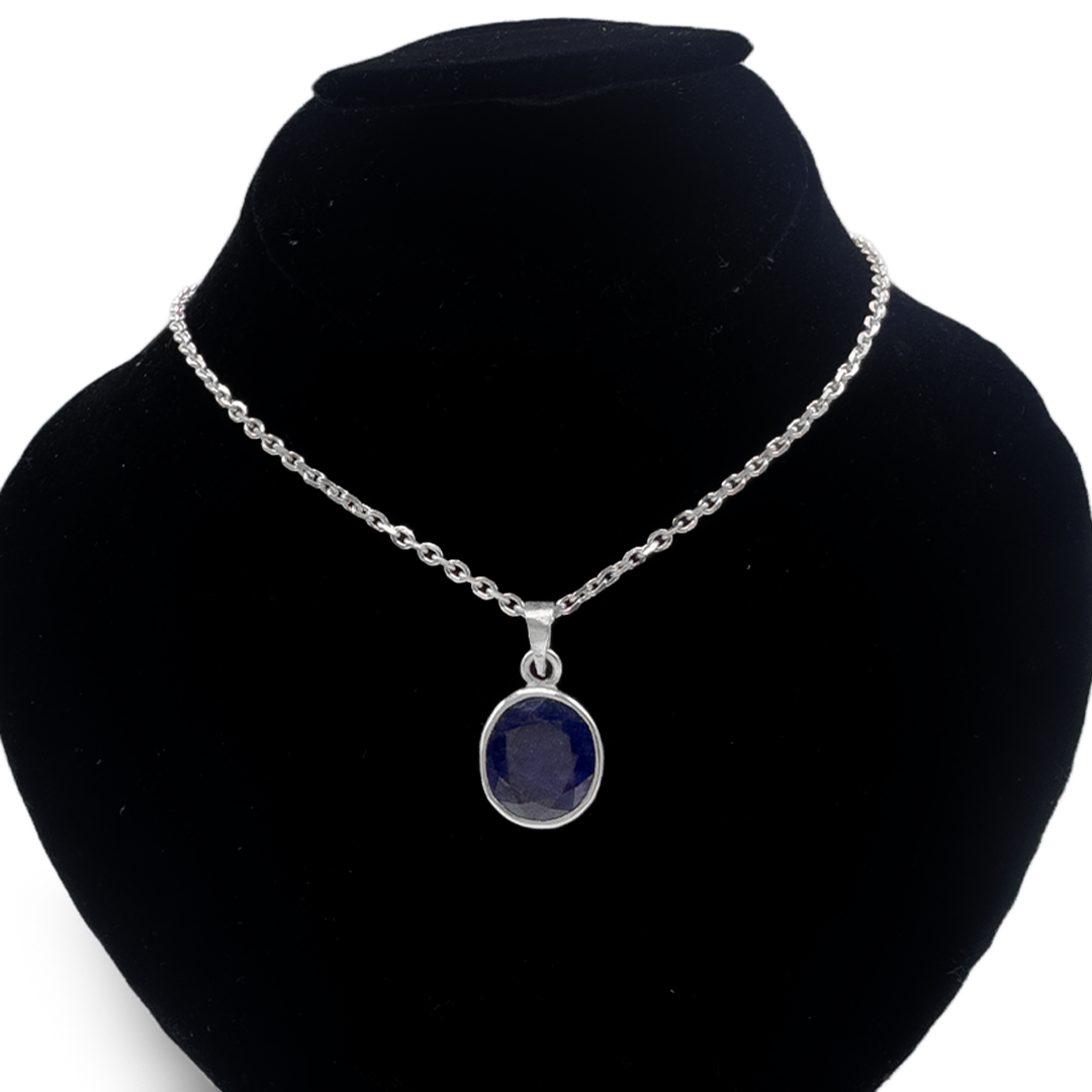 Blue Sapphire Pendant - Regular Wear