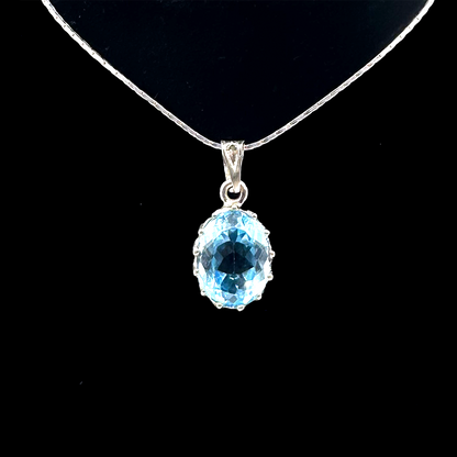 Blue Topaz Pendant - Mount Lattice