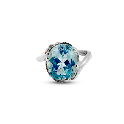Blue Topaz Women Ring -  Glop Bypass