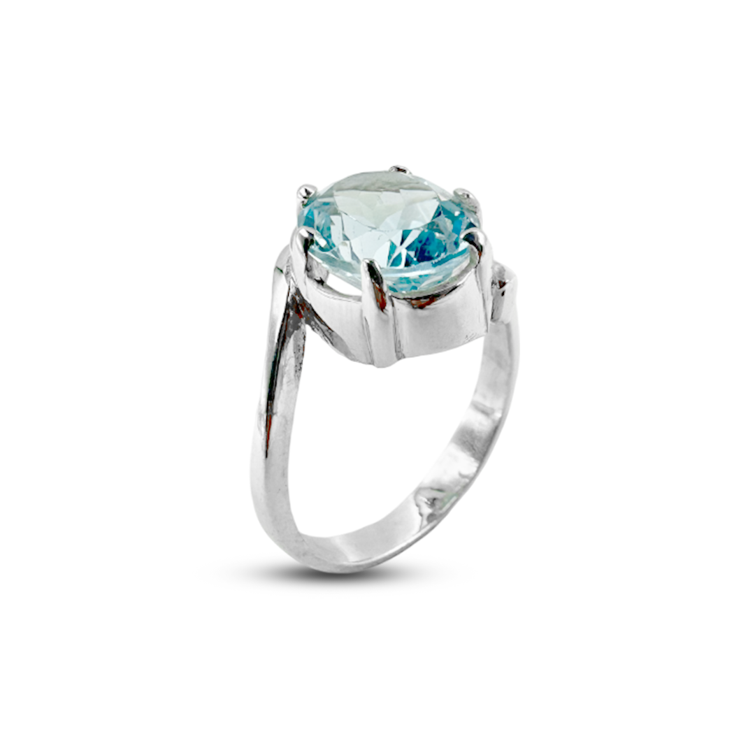 Blue Topaz Women Ring -  Glop Bypass
