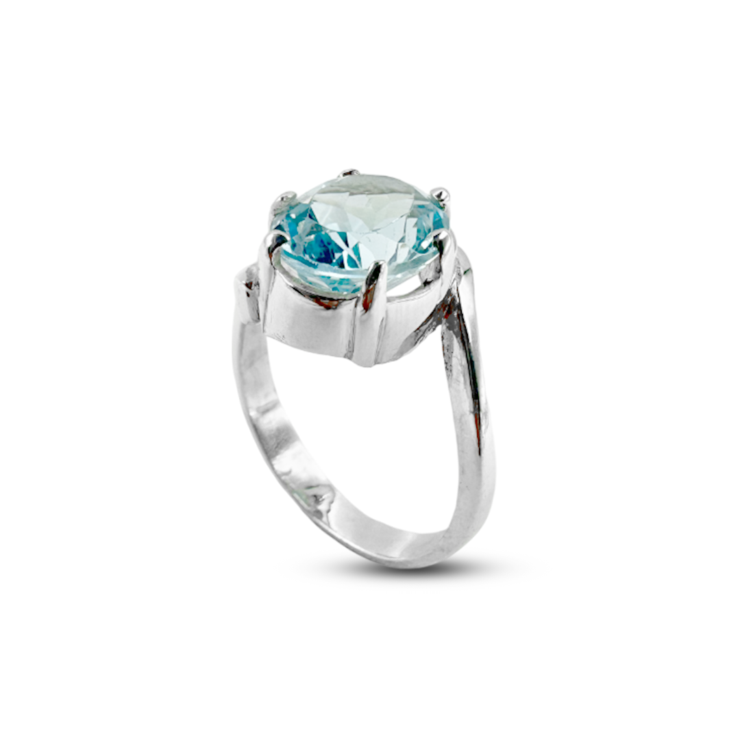 Blue Topaz Women Ring -  Glop Bypass