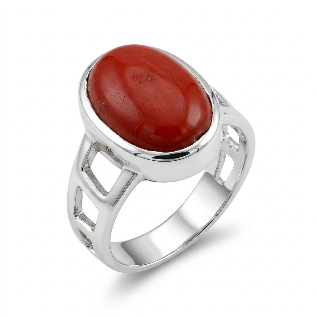 Coral Men Ring - Openwork