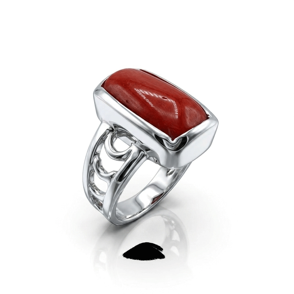 Coral Men Ring - Filigree Signe
