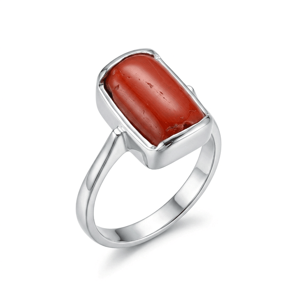 Coral Women Ring - Pillar Frame