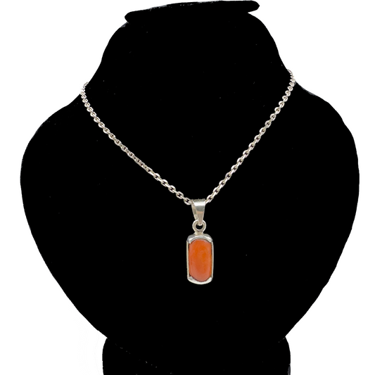 Coral Pendant - Half Face Design