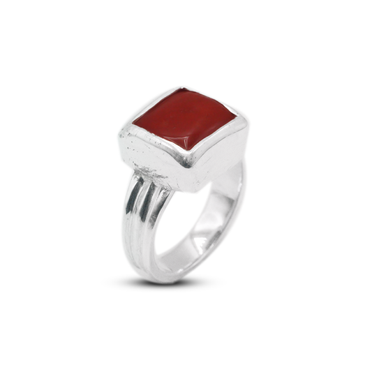 Coral Men Ring – Square fused Ring