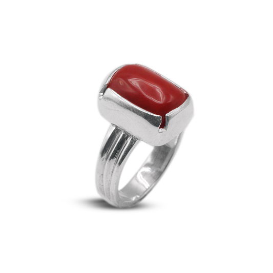 Coral Men Ring – Waterfall Band