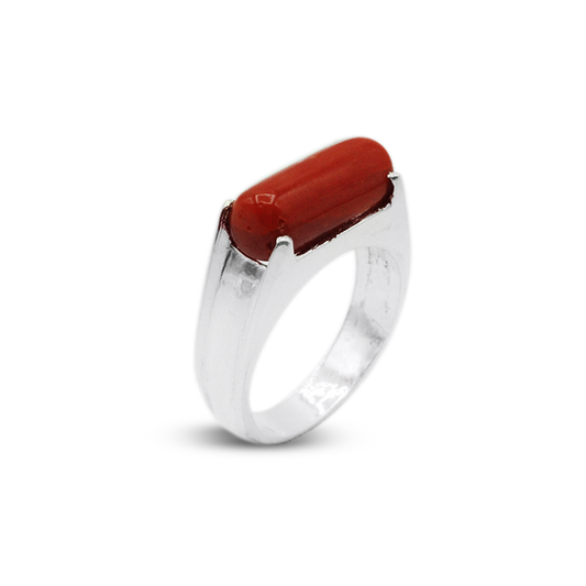 Coral Men Ring - Wide Band