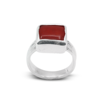 Coral Men Ring – Square fused Ring