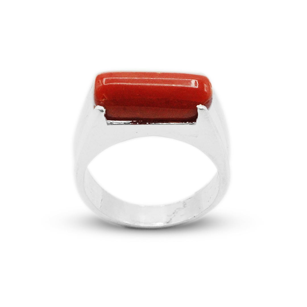 Coral Men Ring - Wide Band