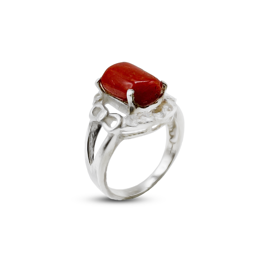 Coral Women Ring – Note Band V Design