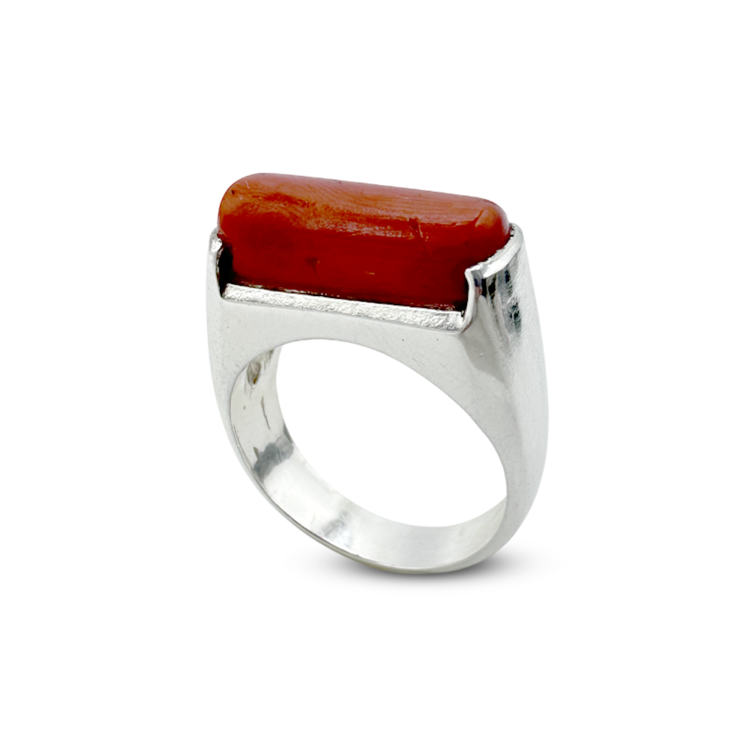 Coral Men Ring - Verticulate Design