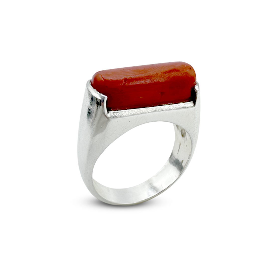 Coral Men Ring