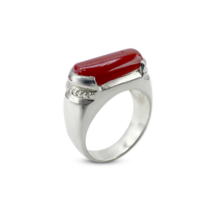 Coral Men Ring