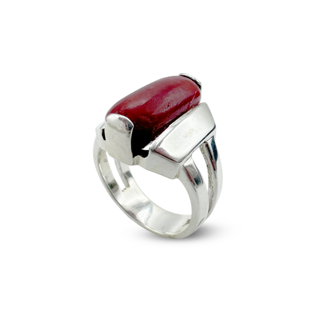 Coral Men Ring - Crown Ring