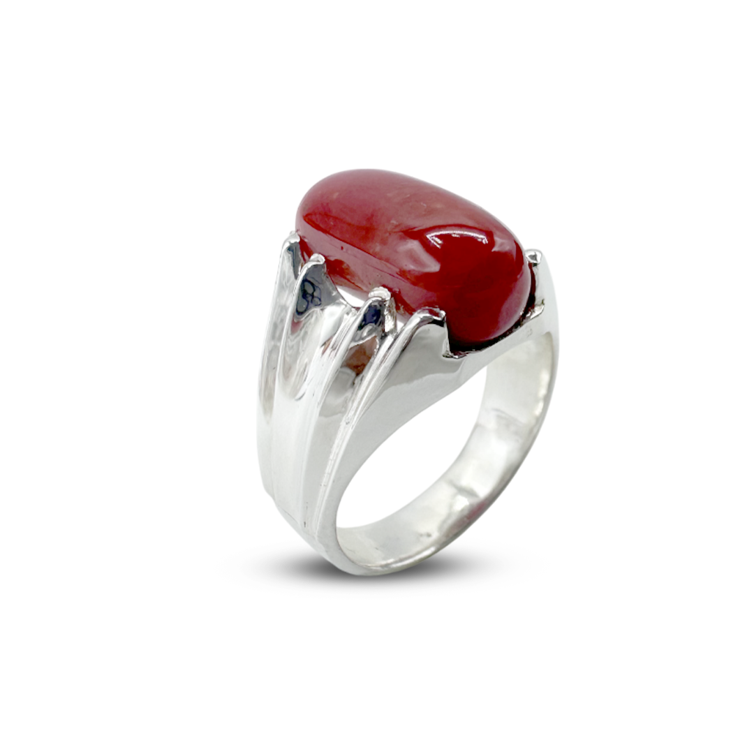 Coral Men Ring