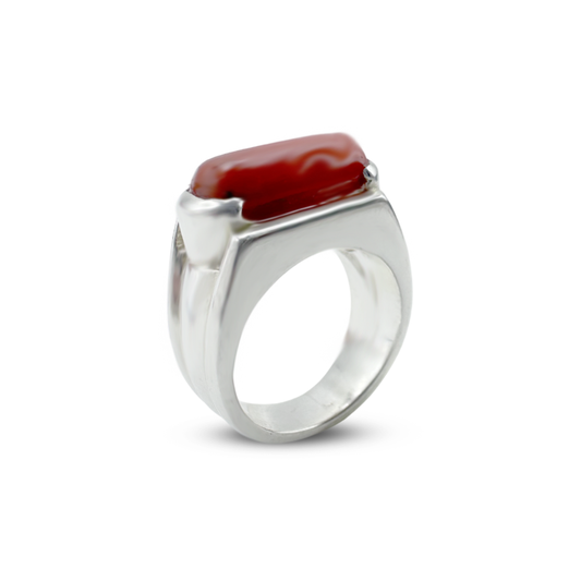 Coral Men Ring