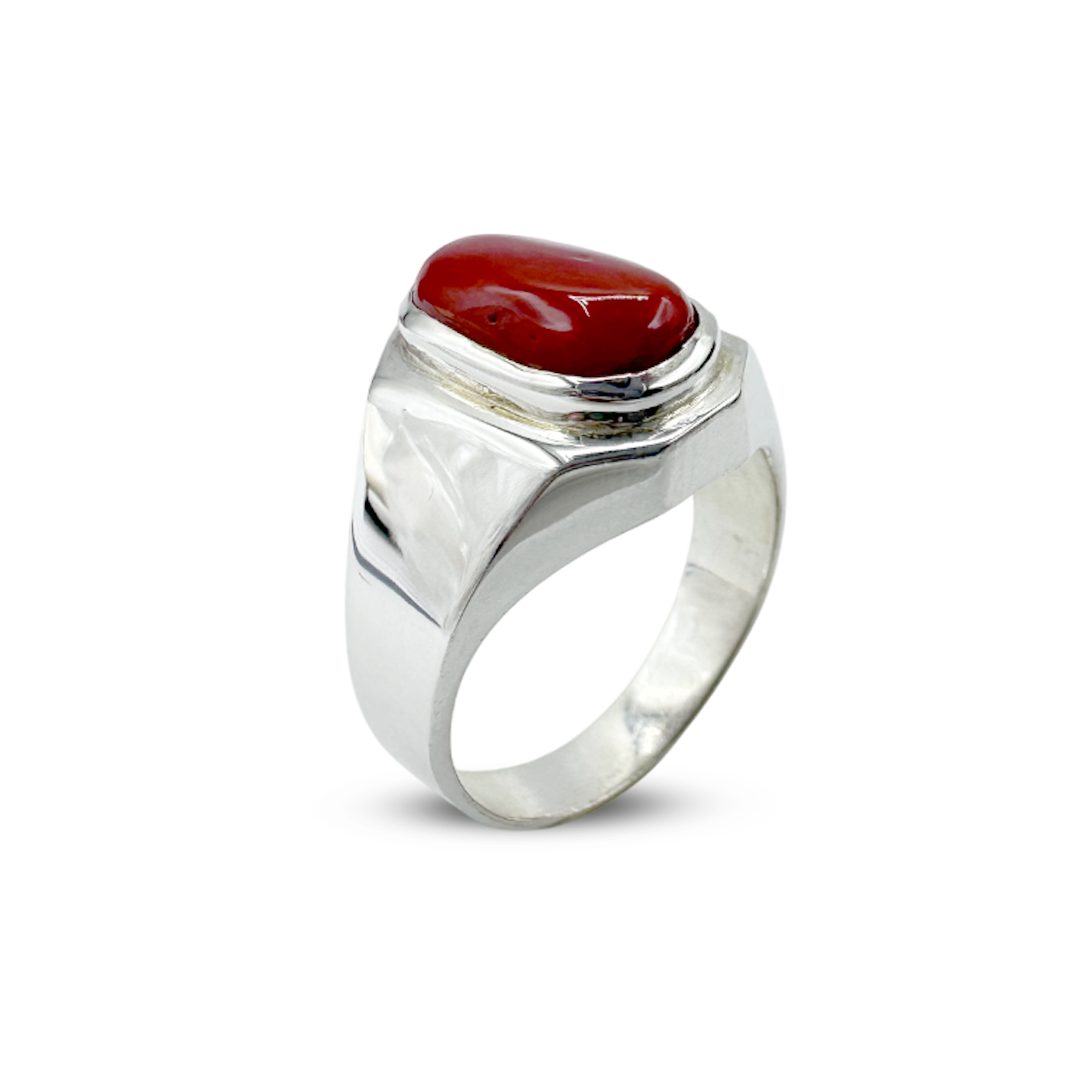 Coral Men Ring