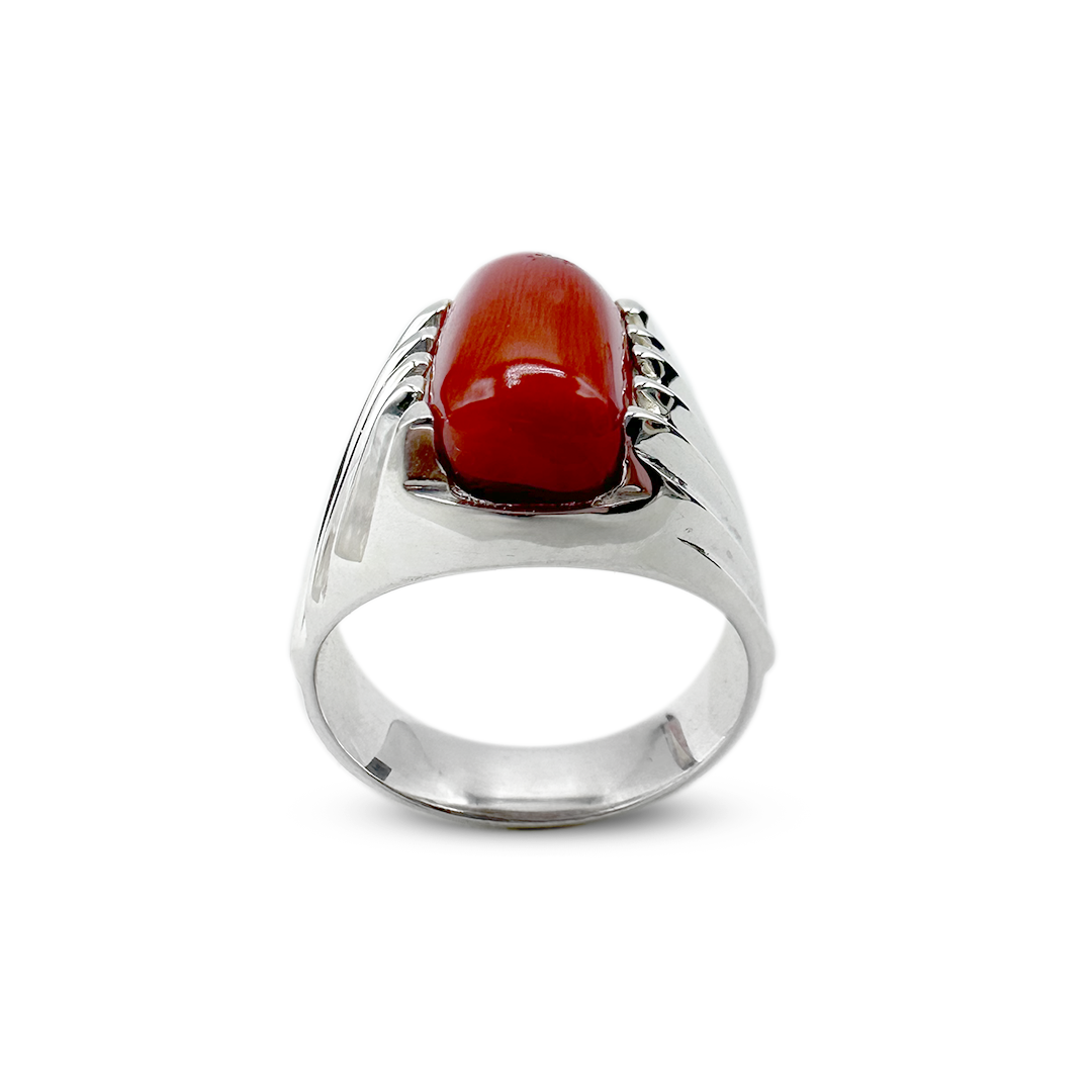 Coral Men Ring - Cross Flow Design