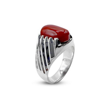 Coral Men Ring