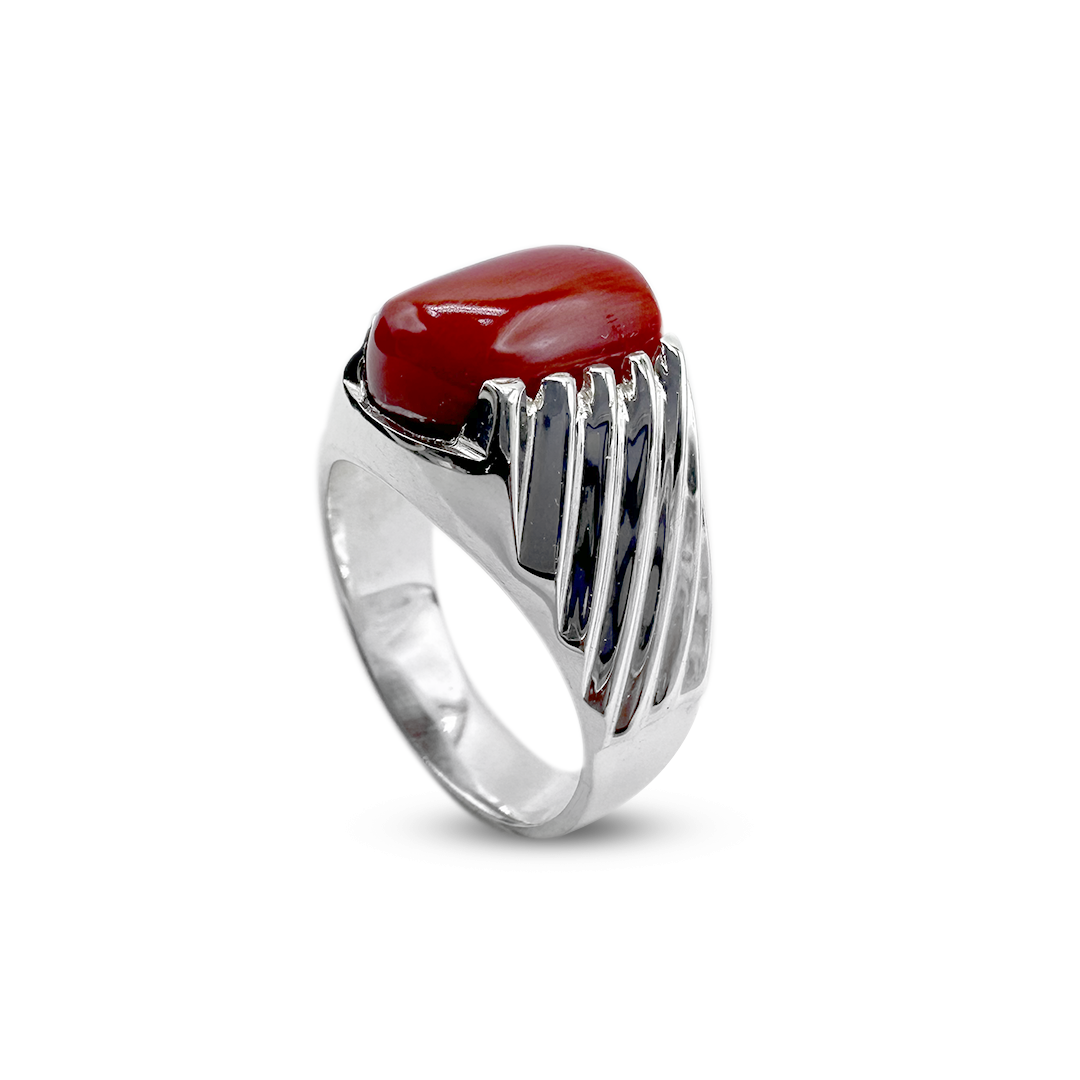Coral Men Ring - Cross Flow Design