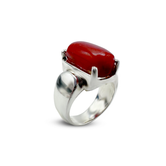 Coral Men Ring - Bridge Ring Design