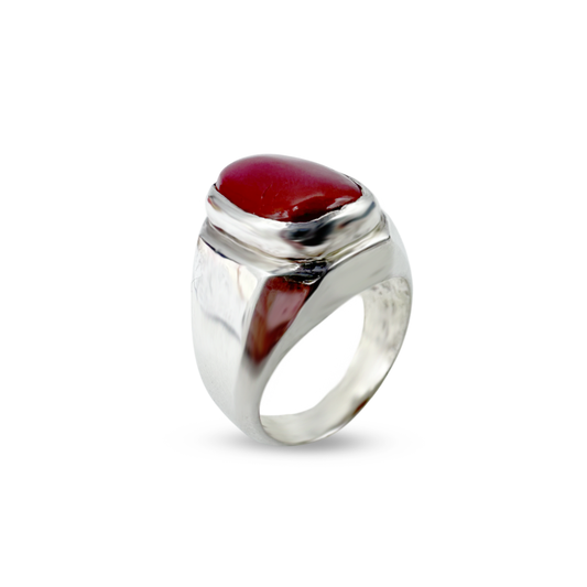 Coral Men Ring