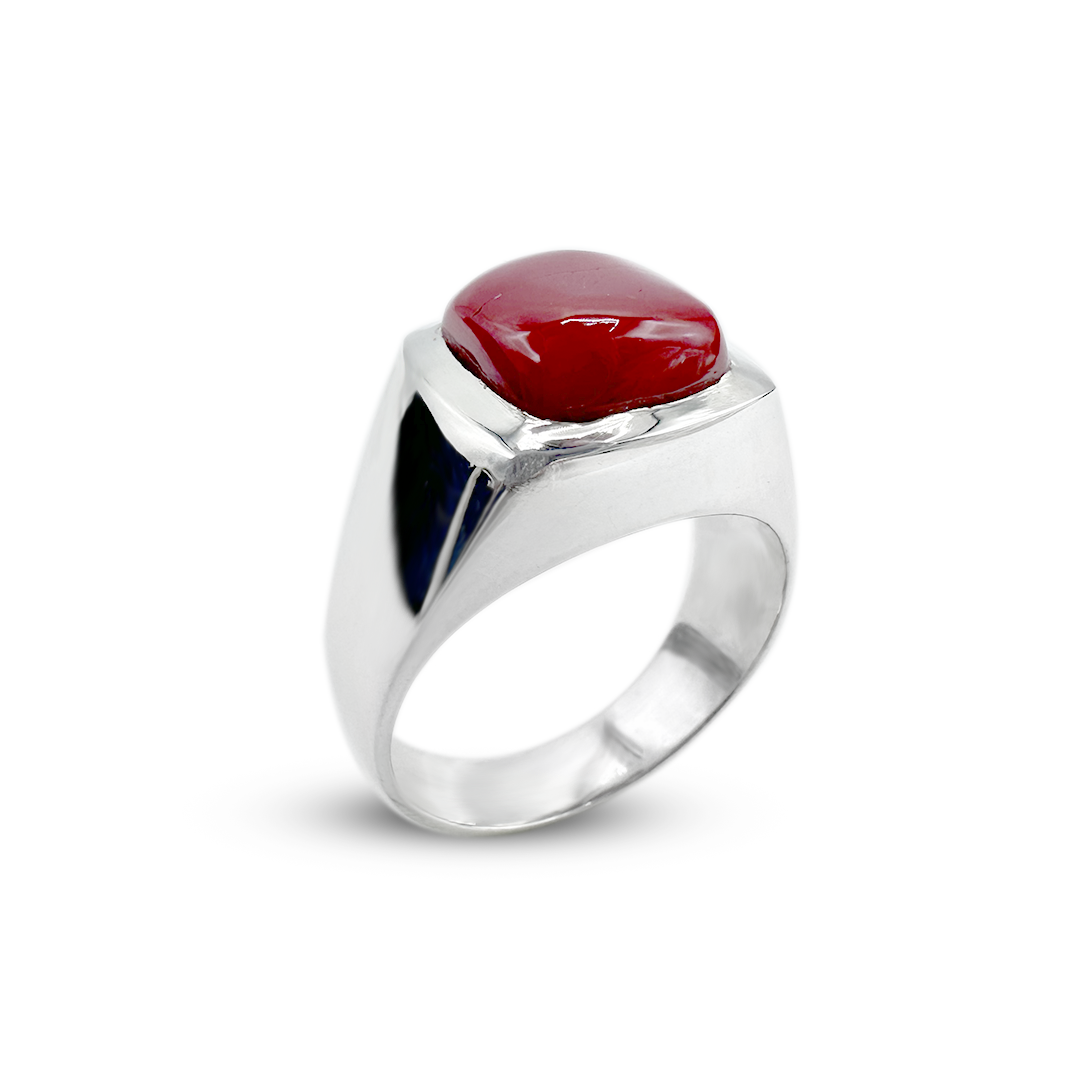 Coral Men Ring