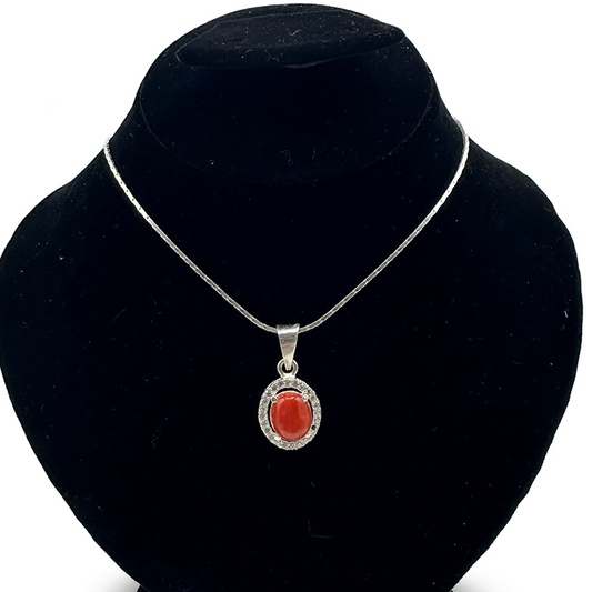 Coral Pendant - Halo Frame Design