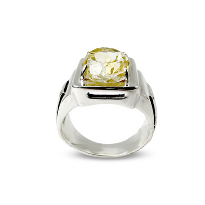 Citrine Men Ring - Vintage Design