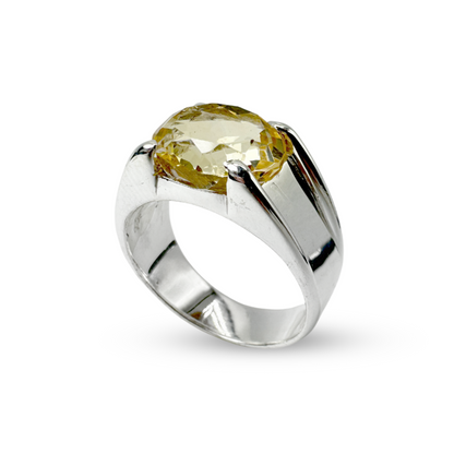 Citrine Men Ring - Fancy Challa Design