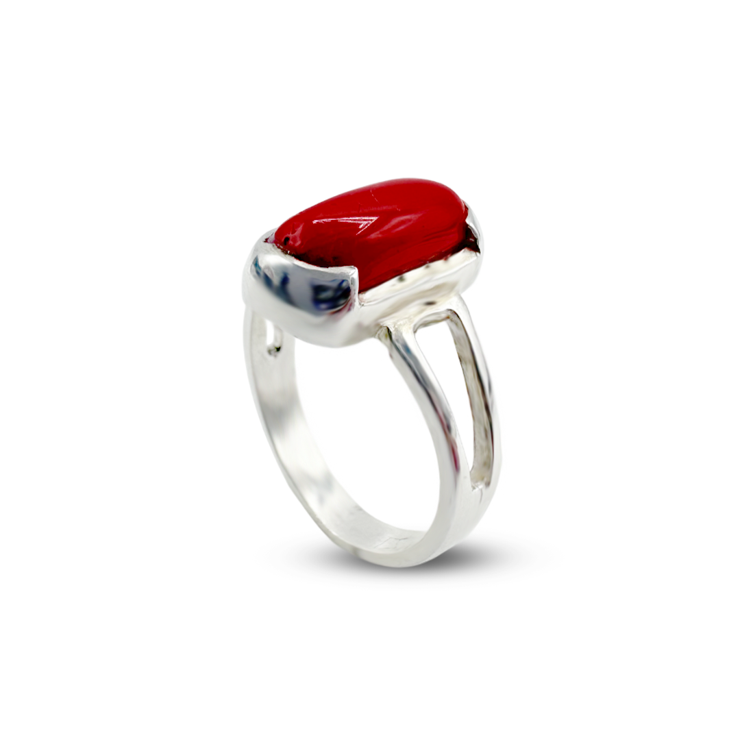 Coral Women Ring - Collar Cup Design