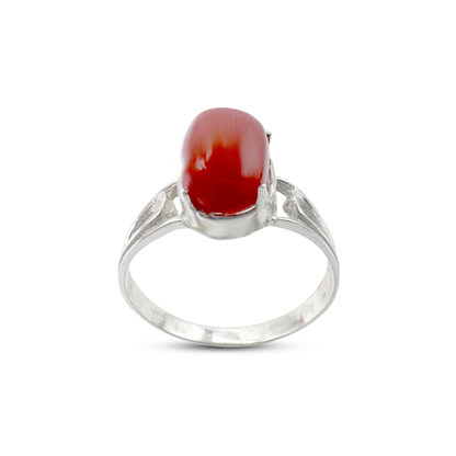 Coral Women Ring - Lotus Band Design
