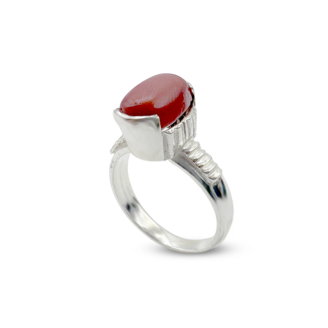 Coral Women Ring - Stairs Band design